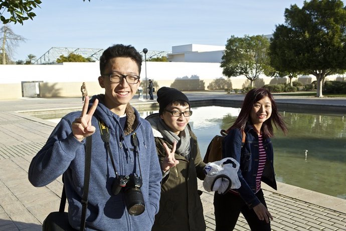 Alumnos en la Universidad de Alicante