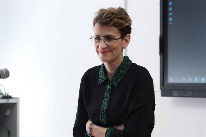 La presidenta María Chivite en Cintruénigo.