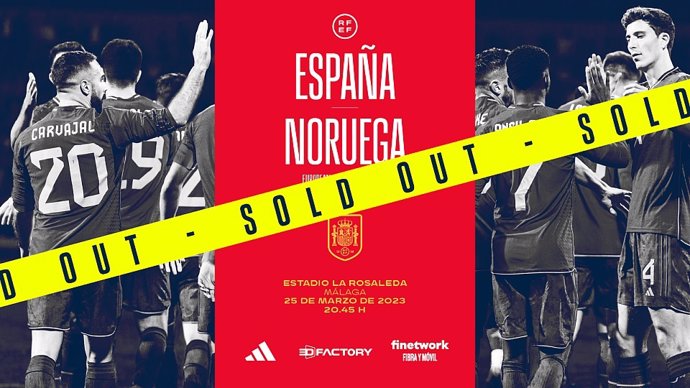 Agotadas en menos de tres horas las entradas para el España-Noruega en La Rosaleda.
