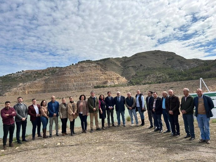 Visita a las obras de seguridad de la presa de Benínar (Almería).