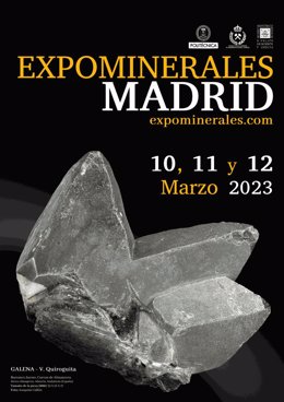 Póster Expominerales Madrid 2023.