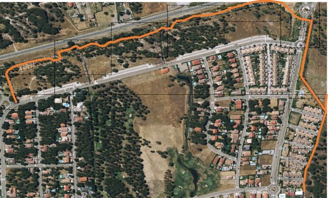 Proyecto de carril bici en la Urbanización El Golf de Aldeamayor de San Martín.