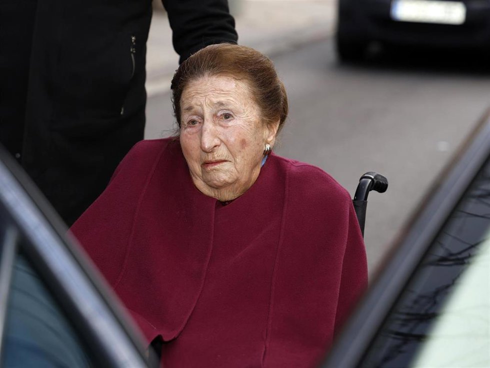 LA INFANTA MARGARITA SALE DE CASA DE SU HIJA MARÍA ZURITA DONDE HA CELEBRADO SU 84 CUMPLEAÑOS