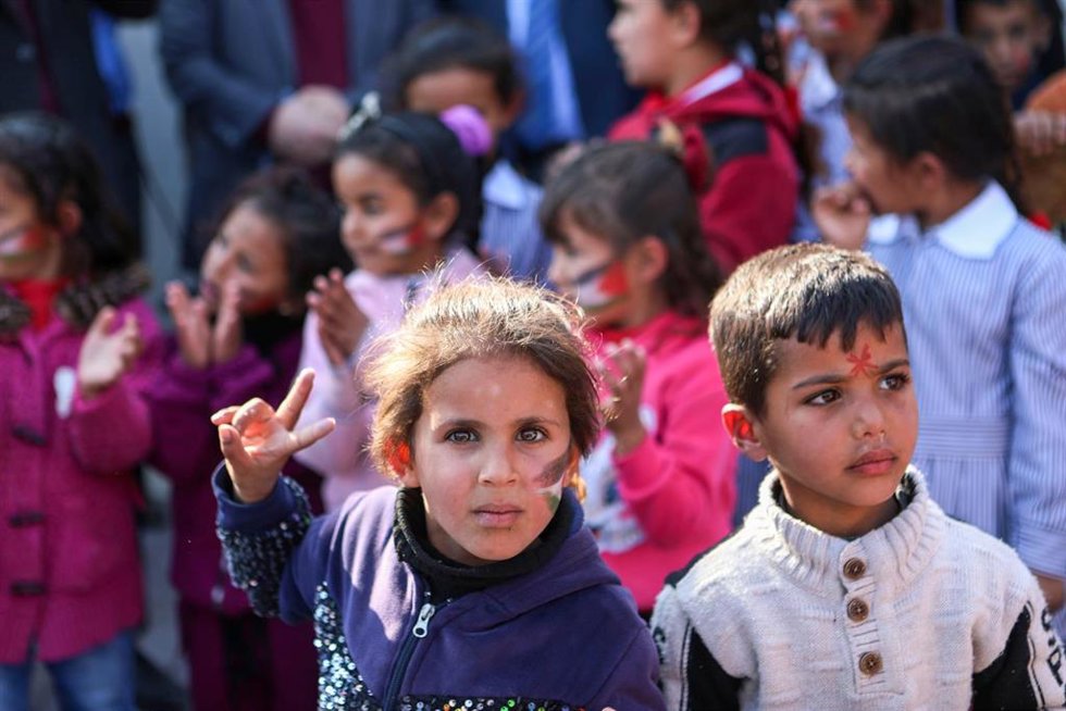 Un colegio en Hebrón, Cisjordania