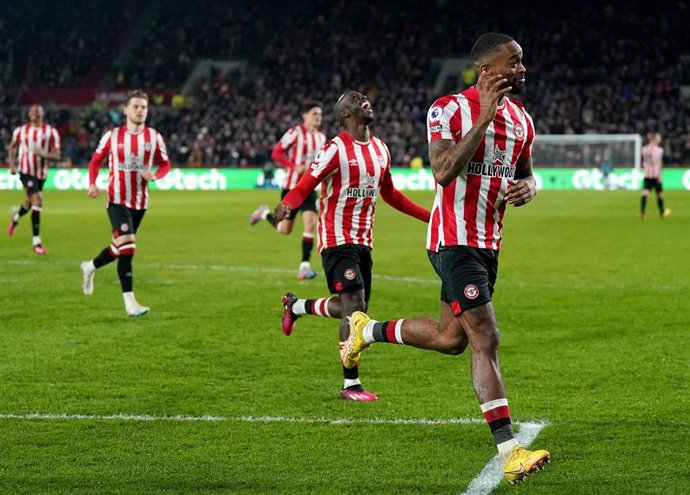 Ivan Toney celebra su gol en el Brentford-Fulham de la Premier League 2022-2023
