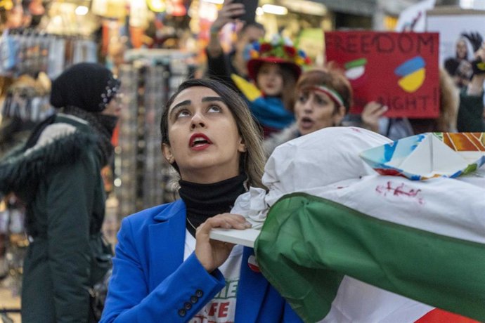 Archivo - Manifestación contra la represión en Irán