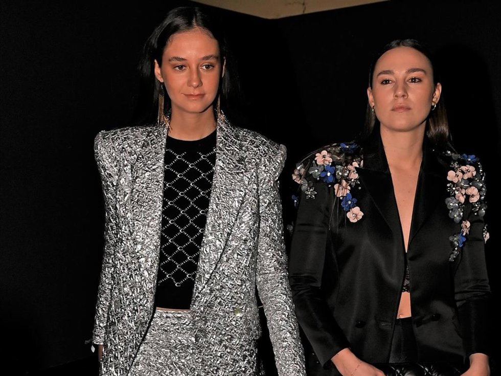 Victoria y su mejor amiga, Rocío Laffón, en la última edición de la MBFW Madrid