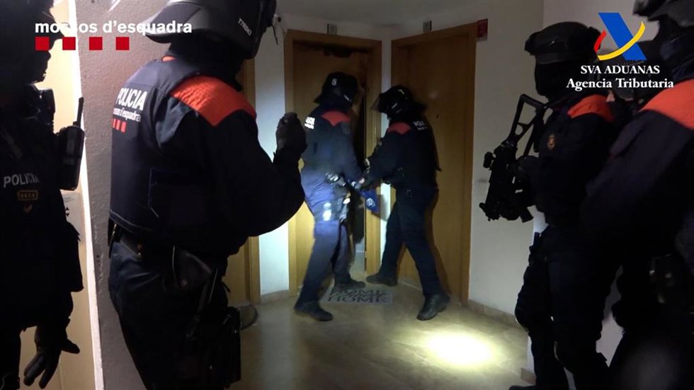 Imagen del operativo policial