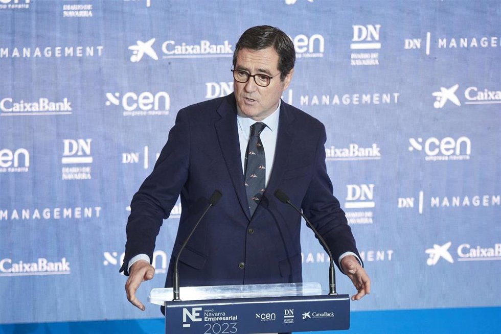 El presidente de la CEOE, Antonio Garamendi, en una imagen de archivo.