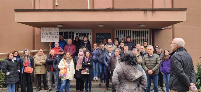 Concentración sindical de CCOO y UGT por el último trabajador fallecido en La Rioja