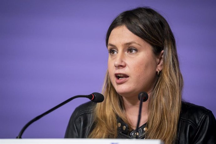 La coportavoz de Unidas Podemos en la Asamblea de Madrid y candidata a la Presidencia regional, Alejandra Jacinto. Archivo.
