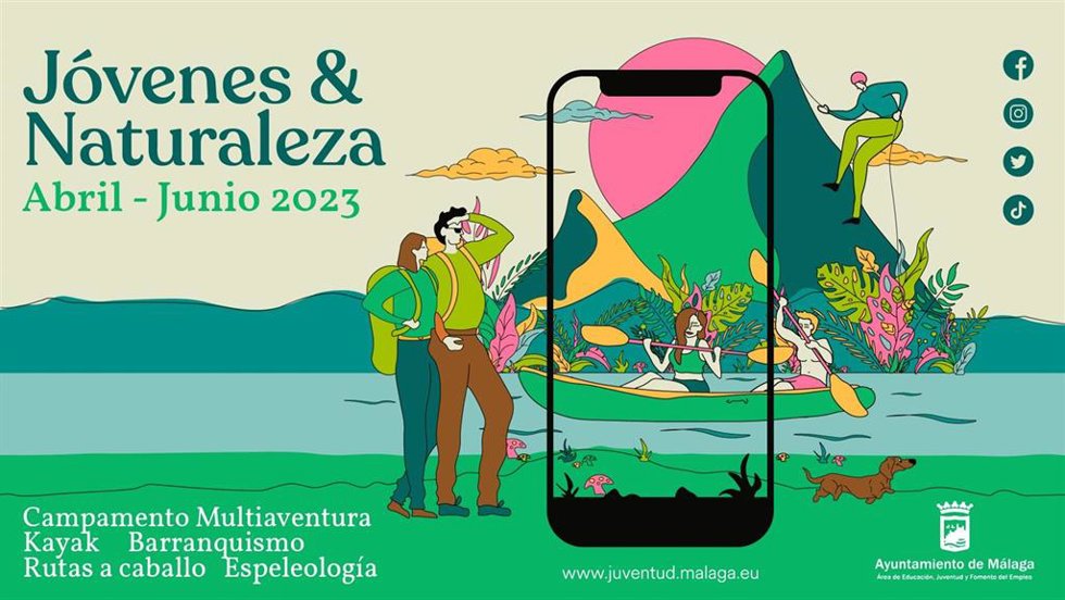Cartel programa Jóvenes y Naturaleza 2023