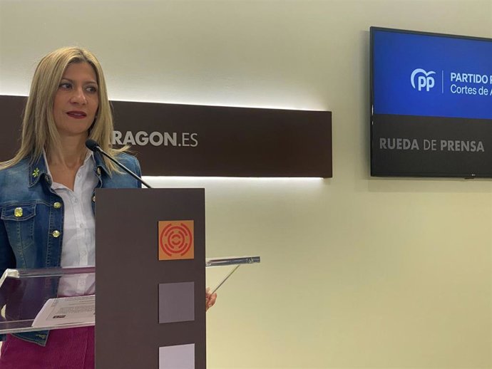 La portavoz del PP Aragón, Mar Vaquero.