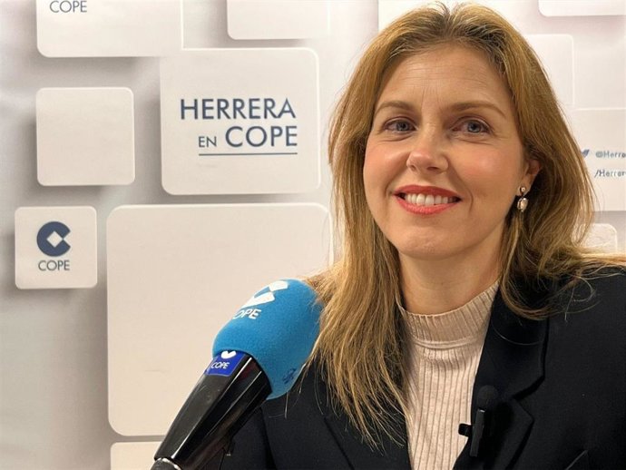 La candidata de Vox a la Alcaldía de Sevilla, en una entrevista en la cadena Cope.