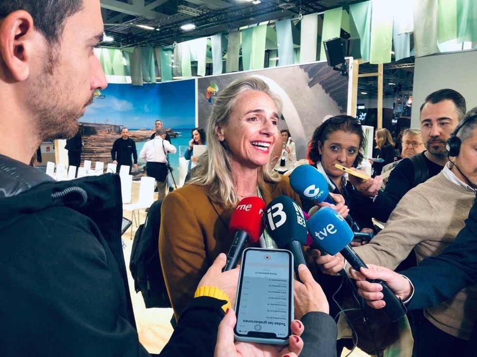 La presidenta de FEHM, Maria Frontera, en Berlín.