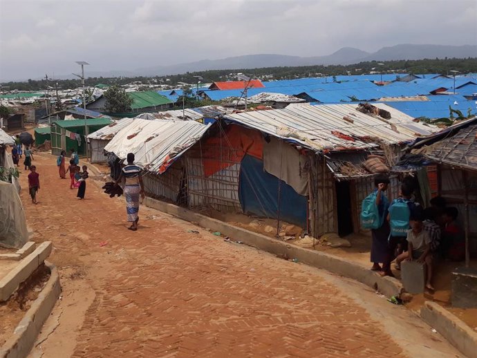 Archivo - Refugiados rohingyas en Bangladesh