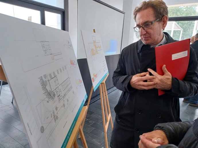 Mínguez en la visita