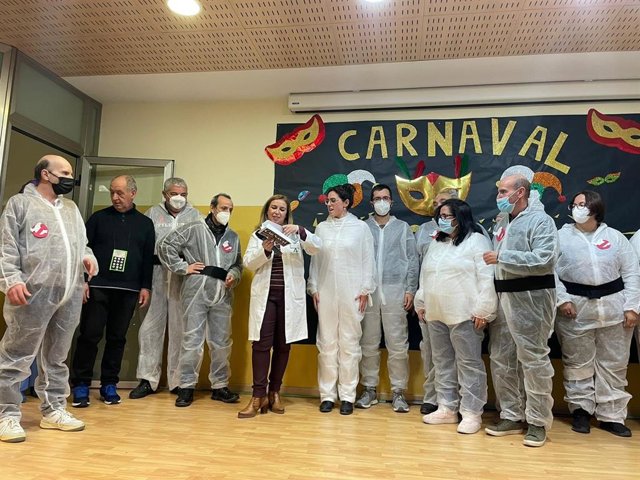 Carnaval organizado en el Hospital de Día de Salud Mental.