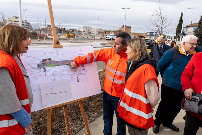 Las obras del nuevo acceso a Valdefierro desde la antigua carretera de Madrid concluirán este mes