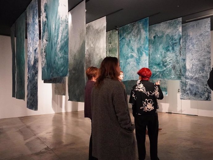 Exposición 'Mar, el rojo cadmio no ha venido', de Lorea Oar-Arteta, en Itsasmuseum
