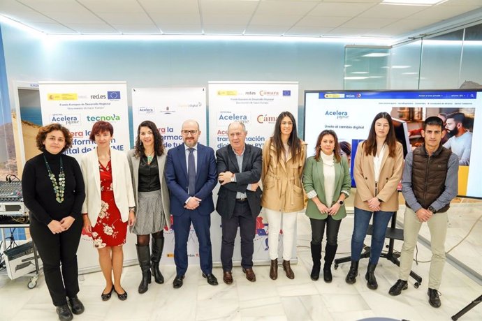 Cámara de comercio, Diputación Fundación Tecnova presentan las Oficinas Acelera PYME Rural Dipalme