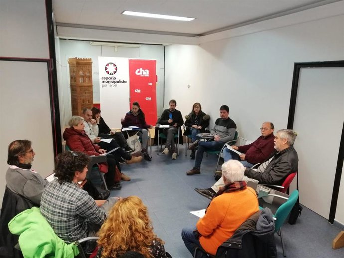 Reunión de CHA-Espacio Municipalista por Teruel.