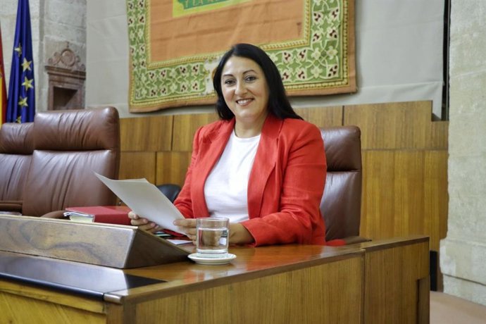 Archivo - La secretaria de Acción Institucional de Podemos Andalucía y diputada de la confluencia Por Andalucía, Alejandra Durán, en el Parlamento, en una foto de archivo.