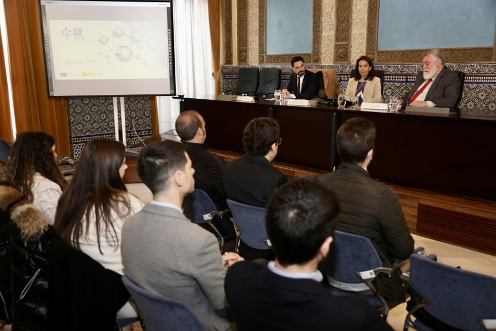 (Desde Izda.) José Luis Aranda, Lourdes Arce Y Manuel Cañas En La Presentación Del Proyecto Ad-Grhid.