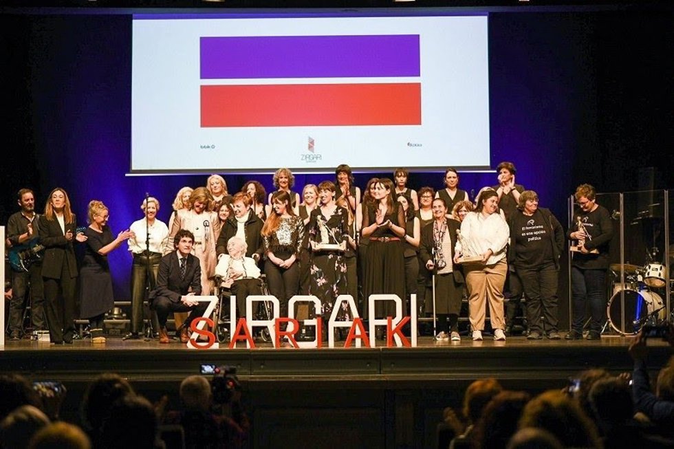 Entrega del Premio Zirgari 2023 en la gala celebrada en la Sala BBK de Bilbao