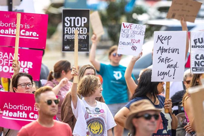 Archivo - Protesta a favor del aborto seguro en Kentuckey, Estados Unidos, en febrero de 2023