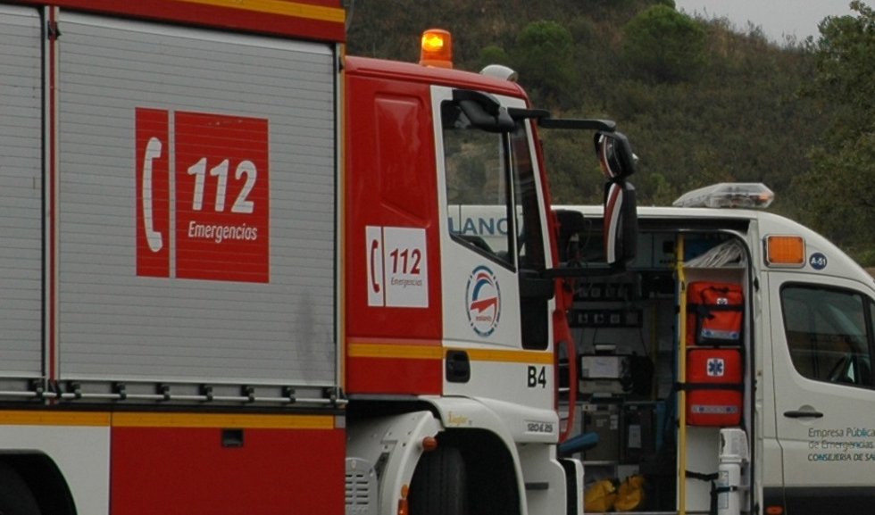 Archivo - Vehículo de Bomberos del 112