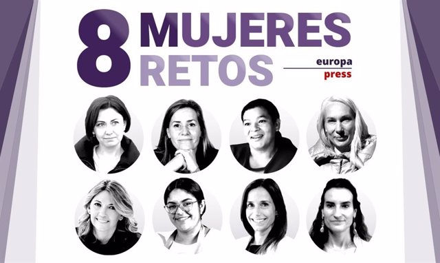 Mujeres en el 8 de marzo de 2023