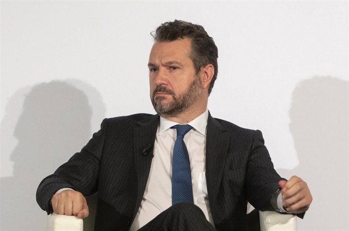 Archivo - El presidente de la CNMV, Rodrigo Buenaventura, en el XXVIII Encuentro del Sector Financiero en Hotel Meliá Castilla, a 29 de septiembre de 2021, en Madrid, (España).