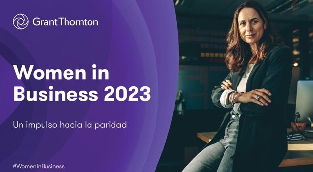 Portada de la 19º edición del informe 'Women in Business 2023' de Grant Thornton
