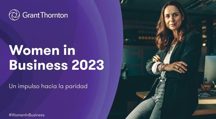 Portada de la 19 edición del informe 'Women in Business 2023' de Grant Thornton