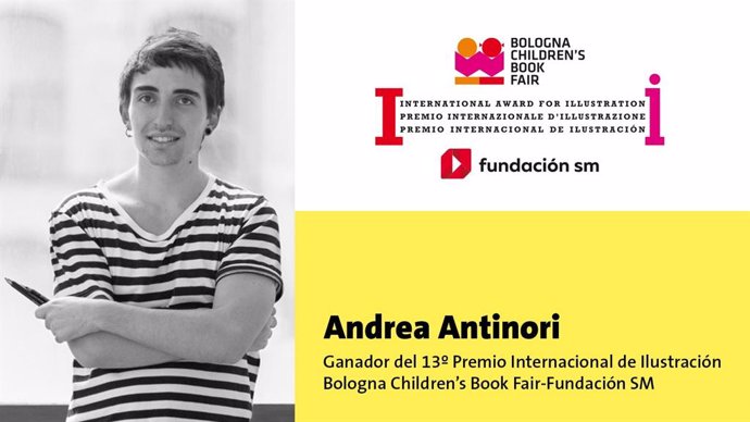 Andrea Antinori, ganador de la decimotercera edición del Premio Internacional de Ilustración Bologna Childrens Book Fair-Fundación SM.