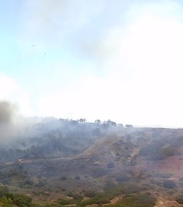 Archivo - Extinguido el incendio de Yerga en Alfaro