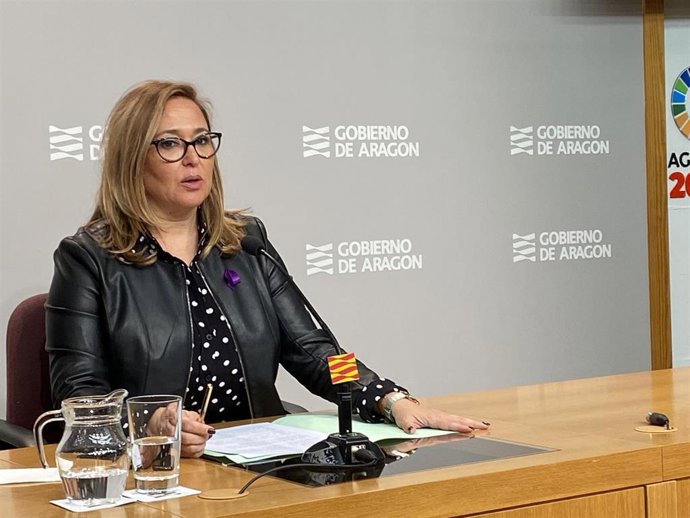 La consejera de Presidencia del Gobierno de Aragón, Mayte Pérez.