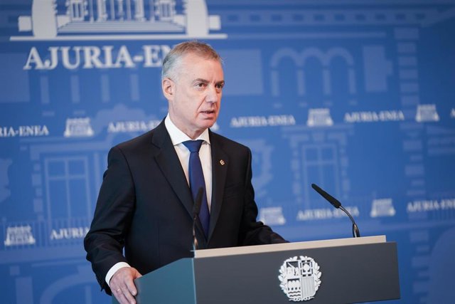 Archivo - El Lehendakari, Iñigo Urkullu, en el Palacio de Ajuria Enea