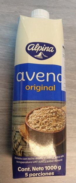AESAN avisa de la presencia de leche no incluída en el etiquetado en la 'Bebida de Avena' de la marca Alpina