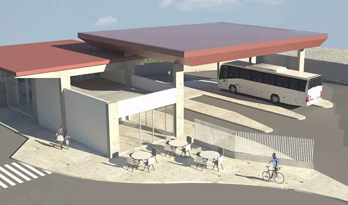 Np+Imagen. Lebrija: La Junta Adjudica Las Obras De Construcción De La Nueva Estación De Autobuses