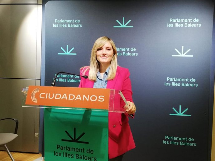 La portavoz de CS en el Parlament, Patricia Guasp.