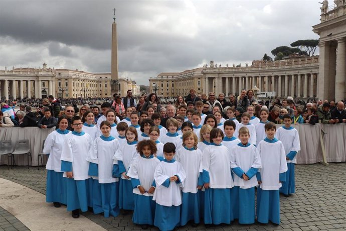 Escolanía de Lluc en el Vaticano.