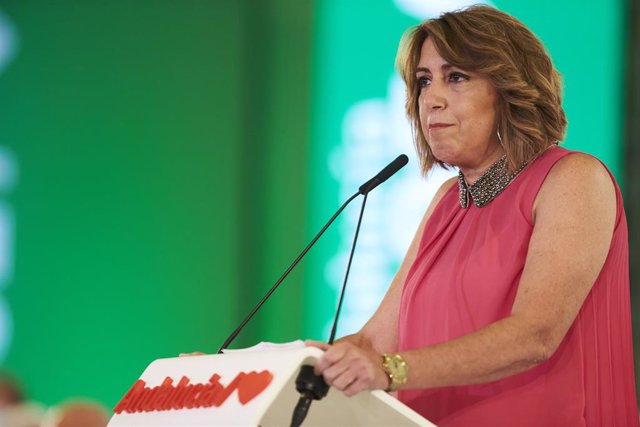 Archivo - La senadora Susana Díaz en una imagen de archivo durante su etapa como secretaria general del PSOE-A