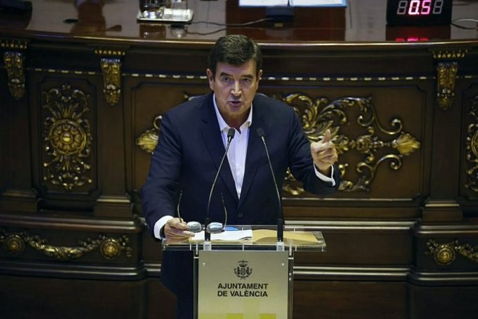 Archivo - El portavoz de Cs en el Ayuntamiento de Valncia, Fernando Giner. 