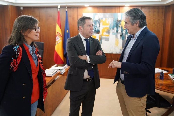 Los coordinadores del programa marco del PP, Iñigo de la Serna y Carmen Funez, se reúnen con el presidente de Cepyme, Gerardo Cuerva.  En Madrid, a 8 de marzo de 2023.