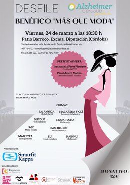 Cartel del desfile benéfico 'Más que moda'.