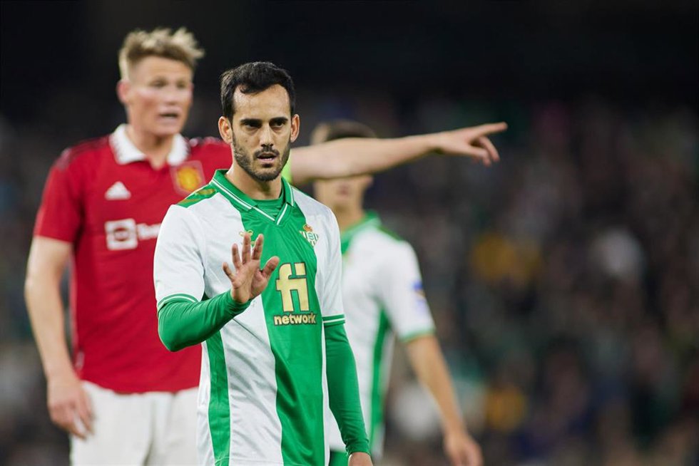 Archivo - Juan Miguel "Juanmi" Jimenez of Real Betis gestures during friendly match played between Real Betis and Manchester United at Benito Villamarin stadium on December 10, 2022, in Sevilla, Spain.