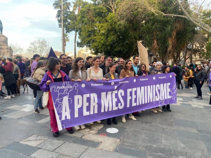 Podemos defiende su apoyo a la manifestación "transinclusiva", porque "el feminismo tiene que ser para todas".