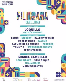Cartel del Filigrana Fest.
